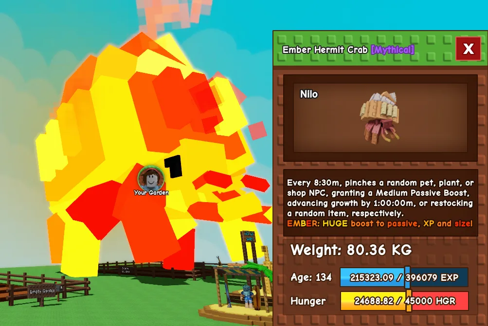 284.41kg+ Ember Hermit Crab