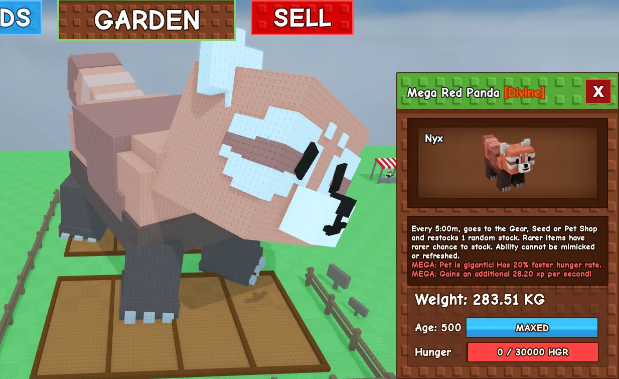283.51kg Mega Red Panda