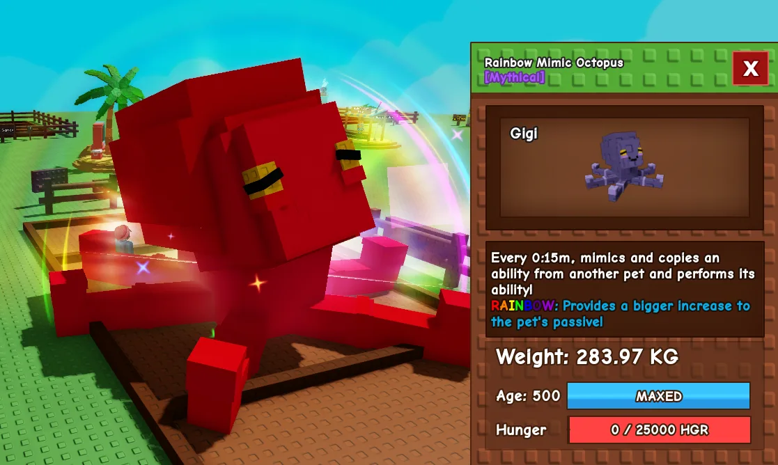 281.56kg+ Rainbow Mimic Octopus