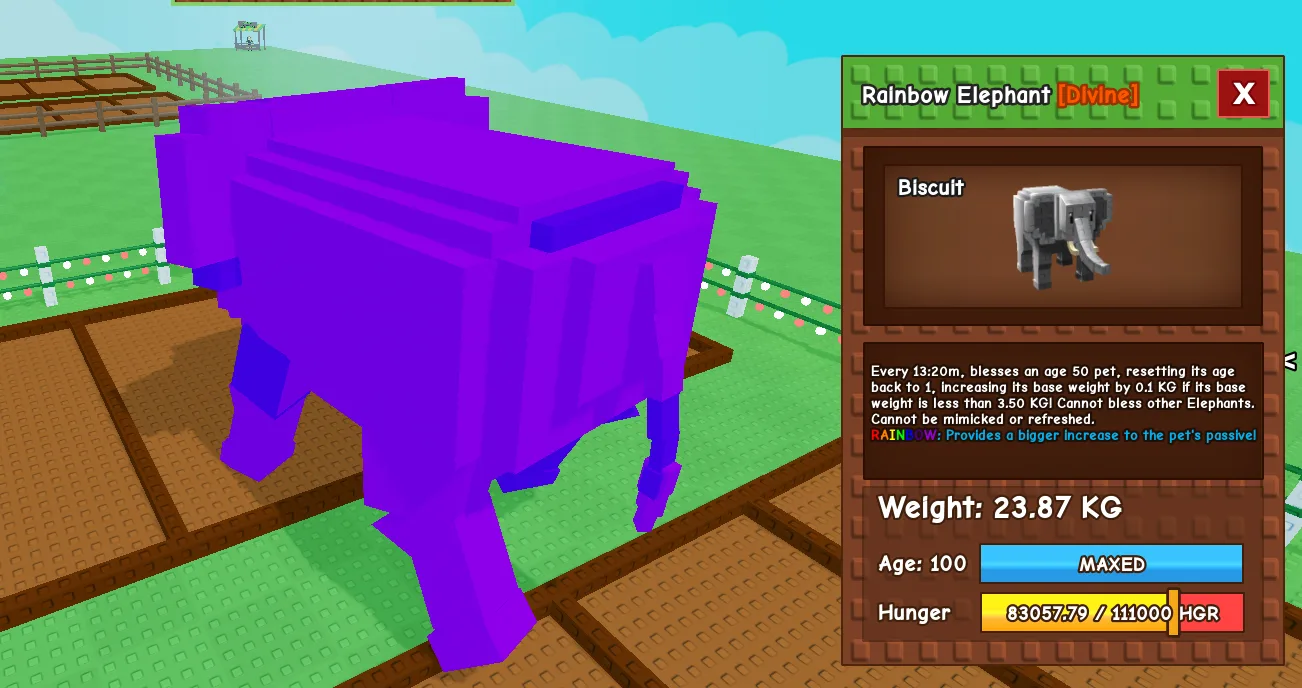 23.87kg RAINBOW ELEPHANT super handsome/// max capped at 3.5kg// not rbh elephant// flexing tutorial // chilling — Account account