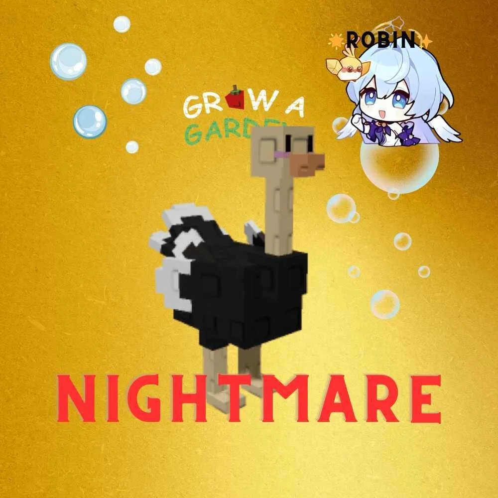 Nightmare Ostrich - Passive Max 1-10 - For Event - Grow a Garden — Account account