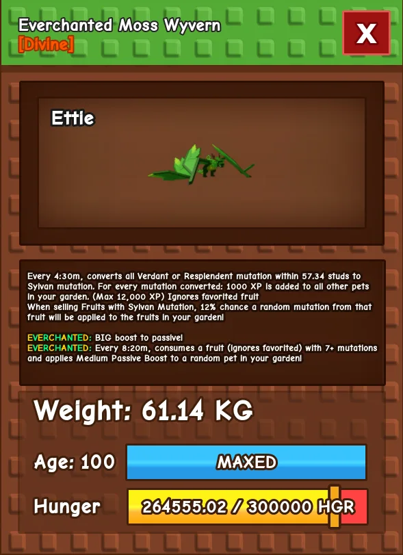 HUGE MOSS WYVERN NM / VENOM / EVER 60KG - 61KG — Account account