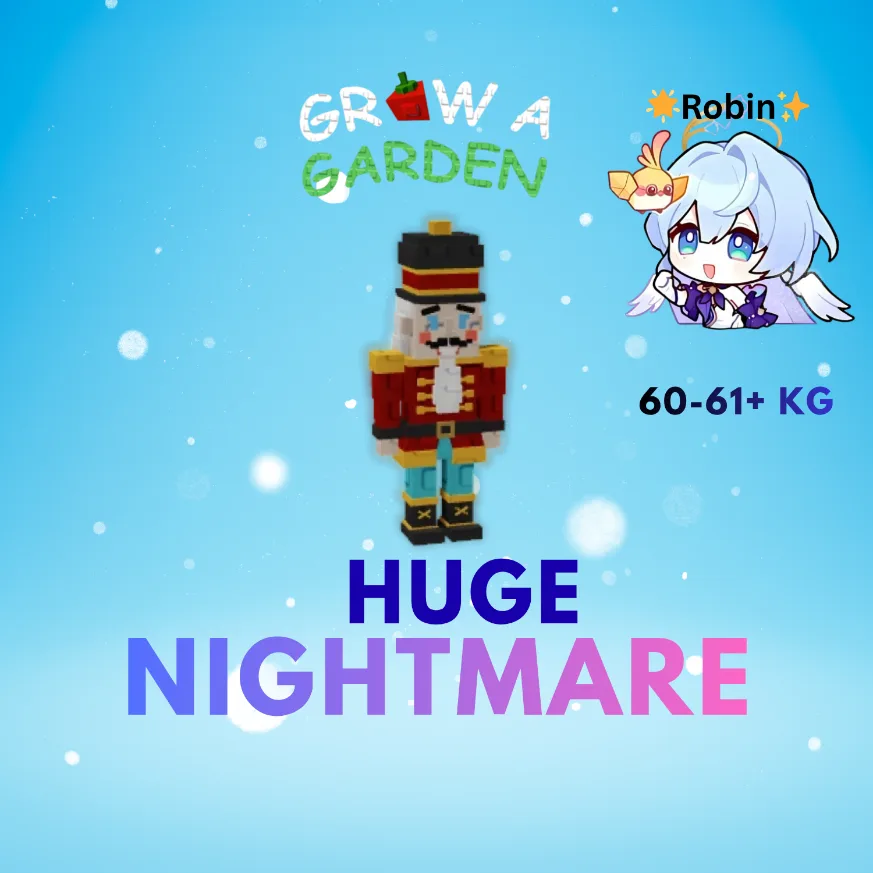HUGE Nightmare Nutcracker - 60-61+KG - Grow a Garden - Ez Reward — Account account