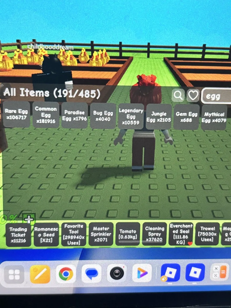 READY 1800+ PARADISE EGG+ TONS OF MANY EGGS + TONS OF GEAR IN ACCOUNT GROW A GARDEN