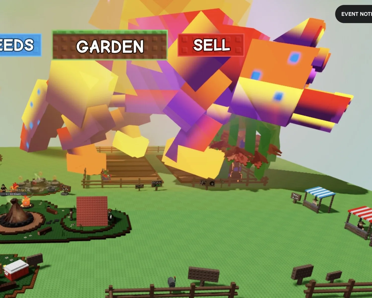 Level 500 - Ember Star Wolf 472.93 kg - Bigger Than Your Garden Base - Non Dupe - No Toy