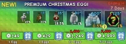 10x Premium Christmas Eggs