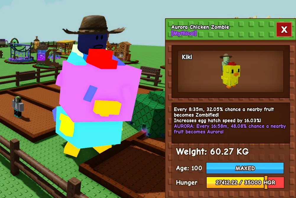 60kg+ Aurora Chicken Zombie — Account account