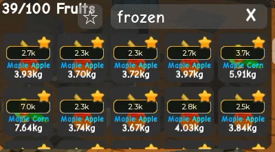 15 FROZEN MUTATION FRUIT FOR DAILY QUEST