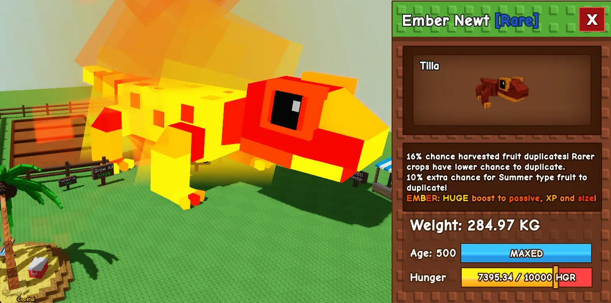 280.79kg+ Ember Newt SUMMER Fruit
