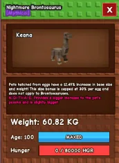 Huge Nightmare Brontosaurus 60kg+ 12.49 increase base size