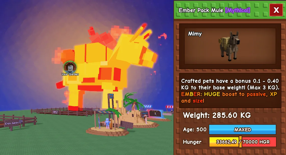 285.6kg Ember Pack Mule