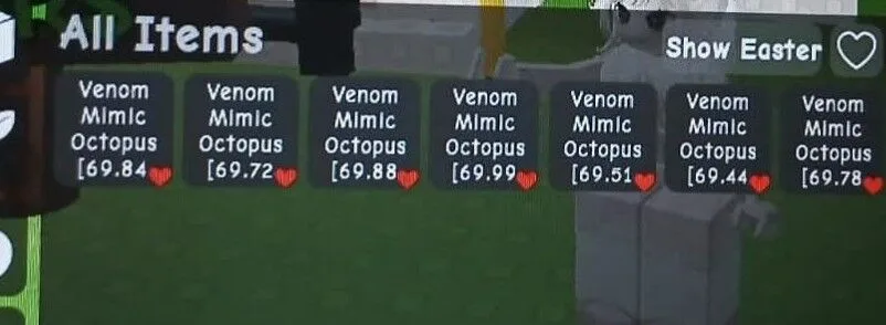 MIMIC OCTOPUS 69KG+ 15SECONDS SKILL