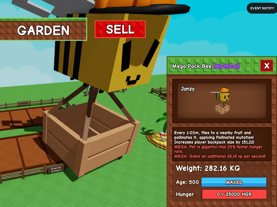 282.16kg Mega Pack Bee