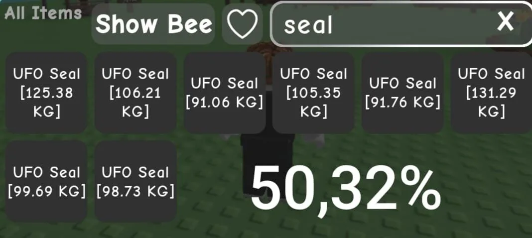 8 SEAL SET UP HATCH 50 + PASIF SKILL GROW A GARDEN