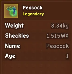 Peacock 1age 8+kg Titan Peacock