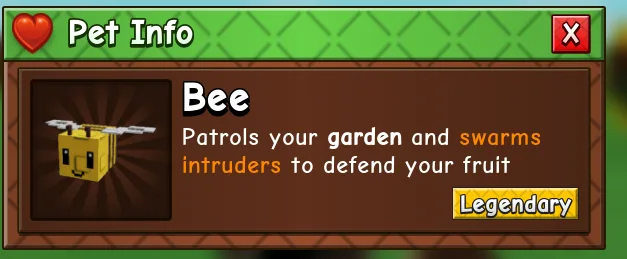 Bee (Legendary) — Account account