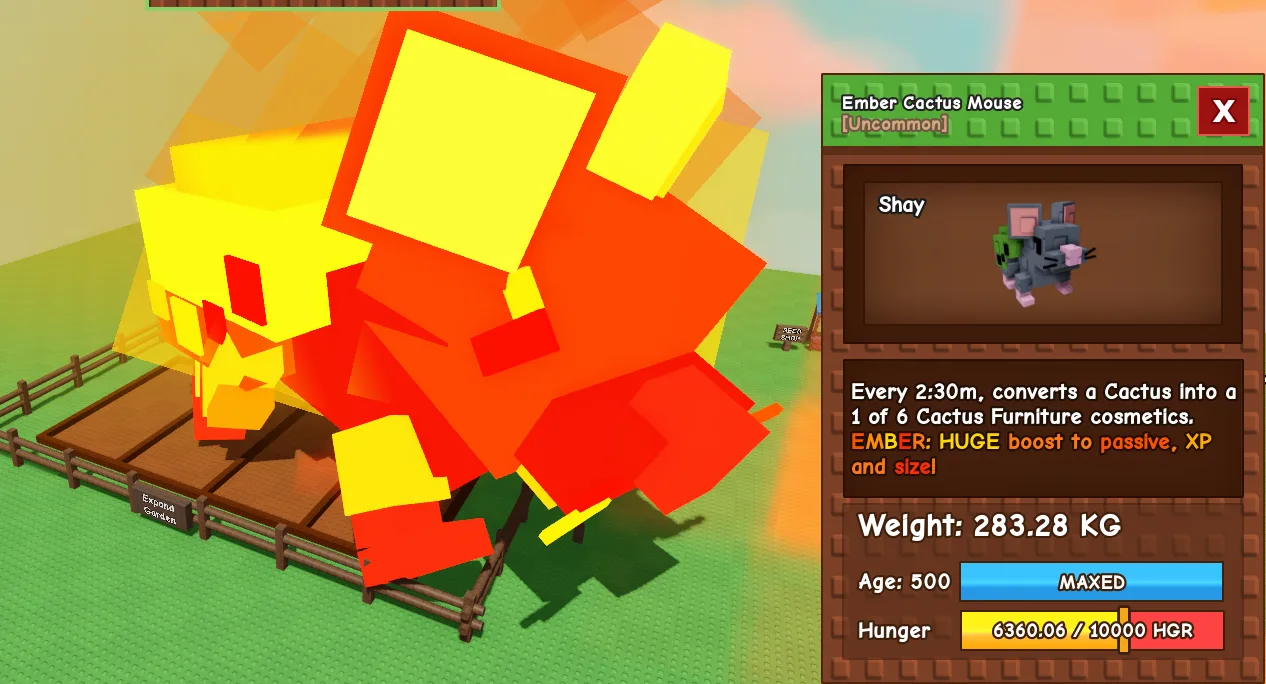 280.9kg+ Ember Cactus Mouse