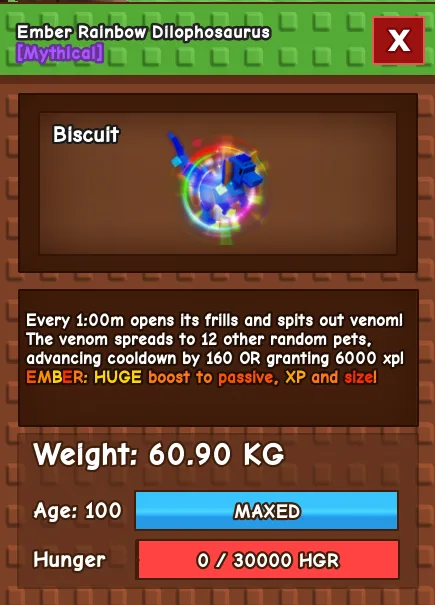 Random 60kg+ Rainbow Hatched Dilophosaurus super handsome