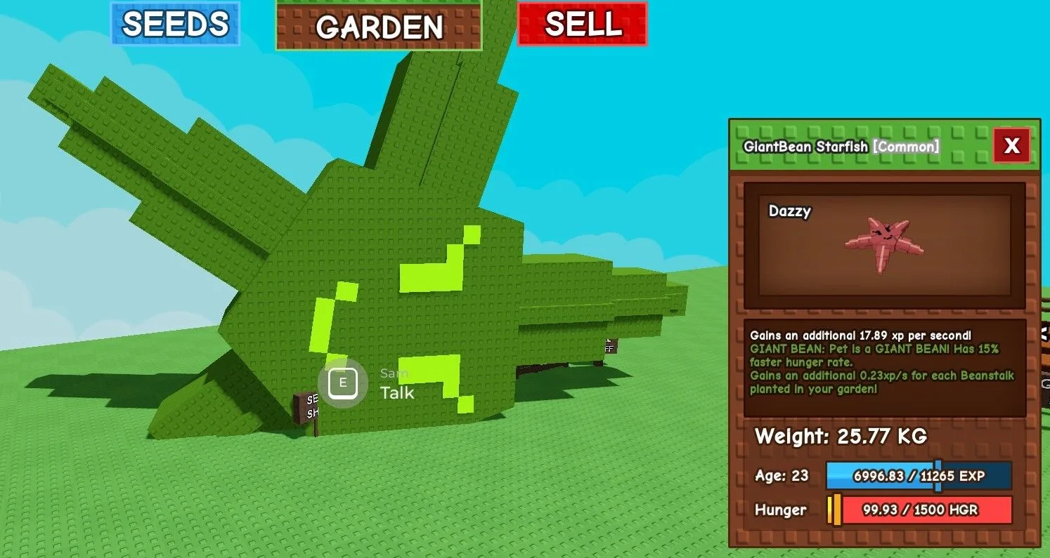 HUGE/GIANT/TITAN/TITANC STARFISH 86 KG WHEN MAX AGE GIANTBEAN MUTATION - GROW A GARDEN ROBLOX - CHEAP AND FAST DELIVERY — Account account