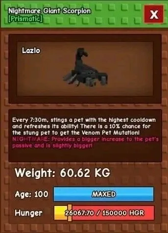Giant SCORPION 60/61kg