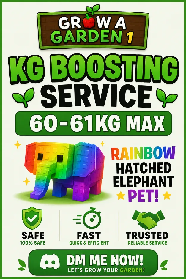 KG Boosting Service Can make 60-61kg pet with my Rainbow Hatched Elephant!