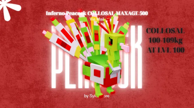 COLOSSAL PEACOCK INFERNO / PEA INFERNO CHEAPEST AND INSTANT DELIVERY