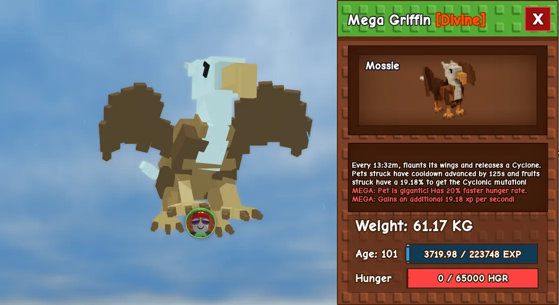 61.17kg Age 101 Mega Griffin