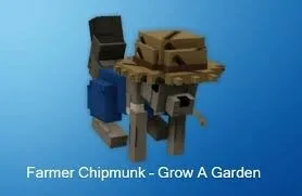 Pet Get 2 Farmer Chipmunk Grow a Garden Instant Delivery Safe trade GAG — Account account
