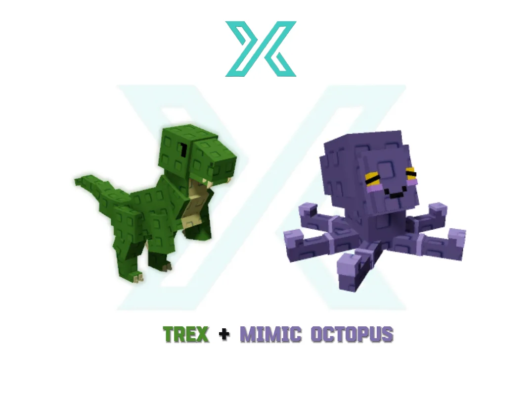 2 Pets Bundle T-REX + Mimic Octopus — Account account
