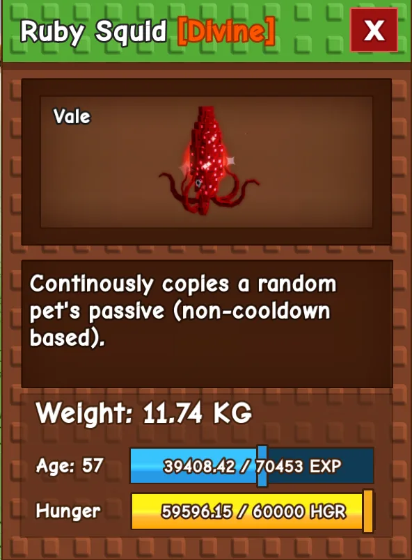 RUBY SQUID INSTANT DELIVERY