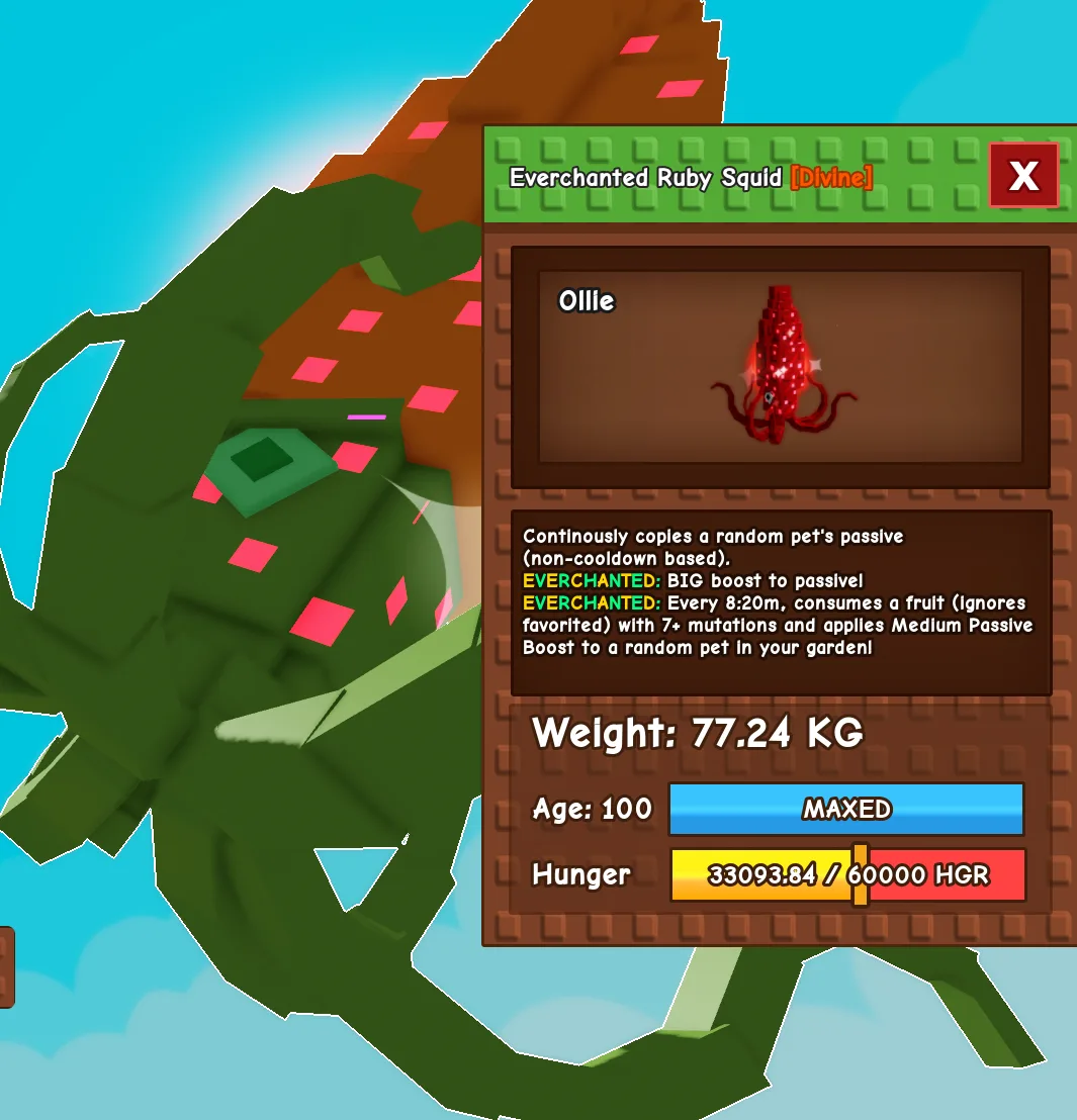 77KG+ Everchanted Ruby Squid Age 100 ! // Super Handsome and Handsome // Ready to use — Account account