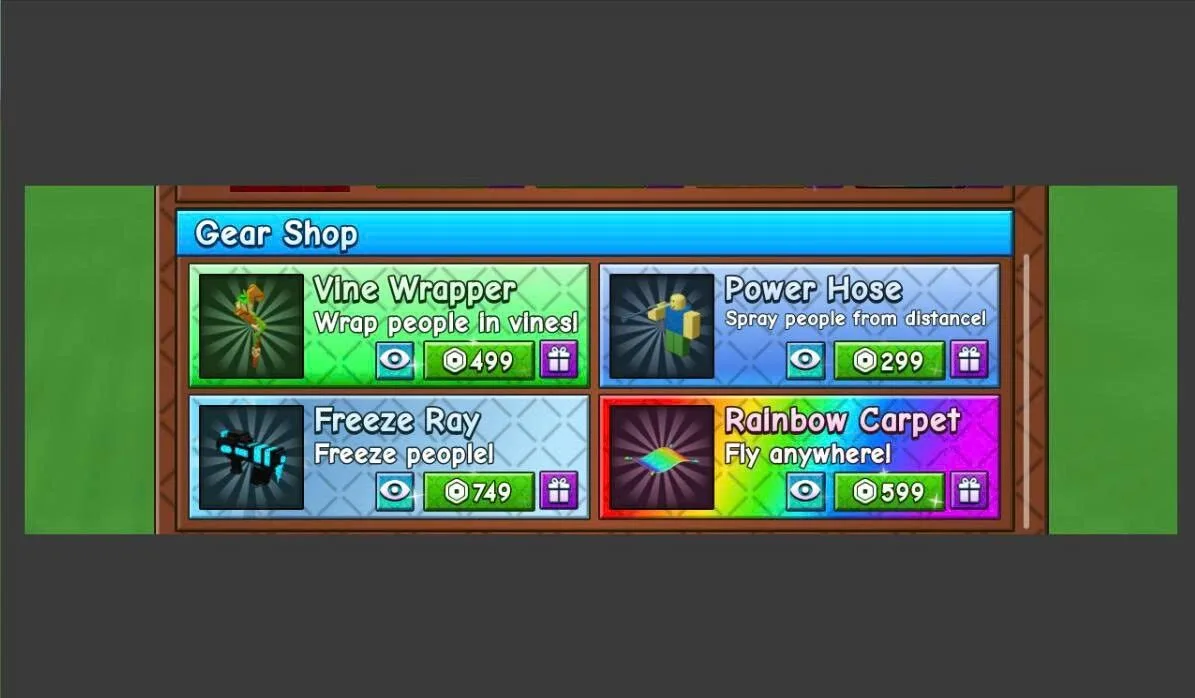 Full Gamepass ( Gear Shop )