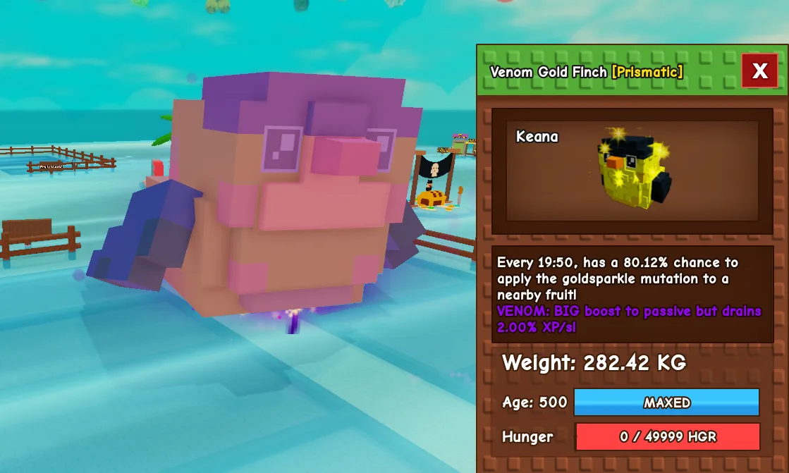 282.42kg Venom Gold Finch