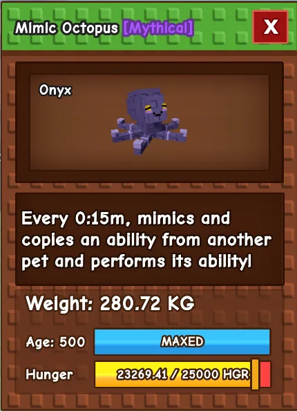 Mimic Octopus 15sec AGE 500