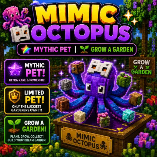 Mimic Octopus Mythic Pet Grow a Garden — Account account