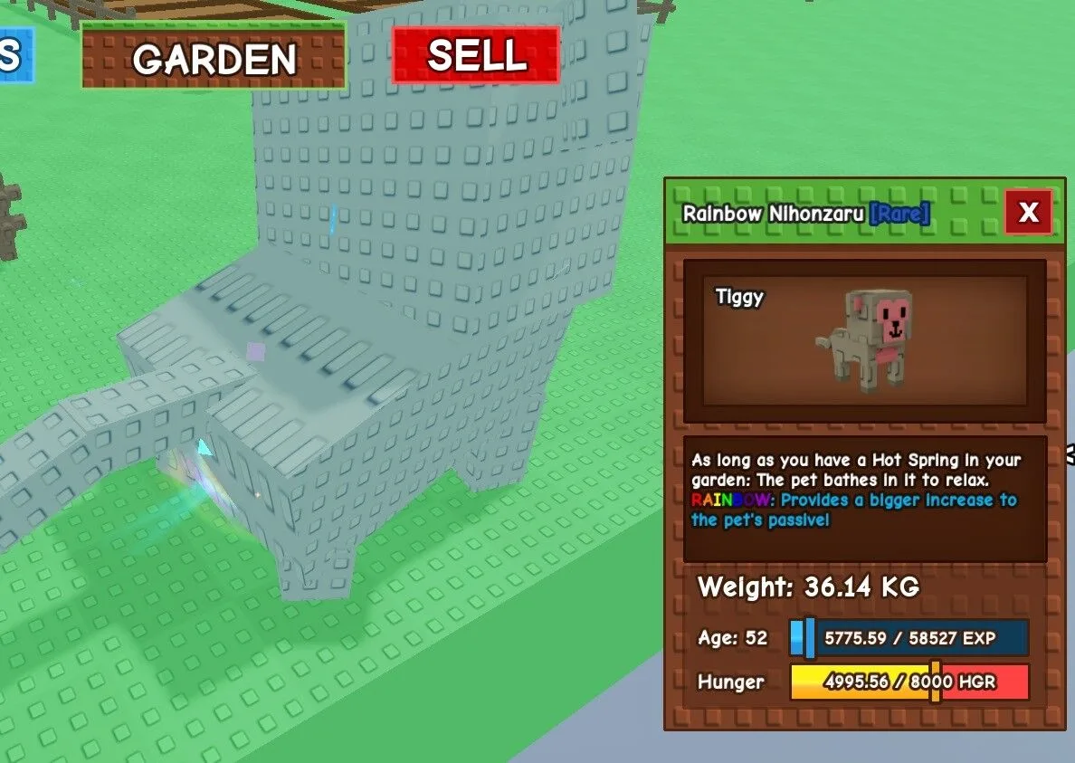 HUGE/GIANT/TITAN/TITANC NIHONZARU RAINBOW 67KG WHEN MAX - GROW A GARDEN ROBLOX - CHEAP AND FAST DELIVERY — Account account