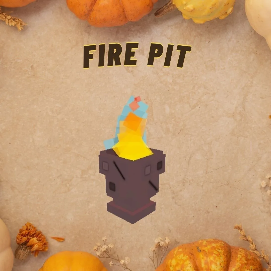 Fire Pit INSTANT DELIVERY - Grow a Garden 2