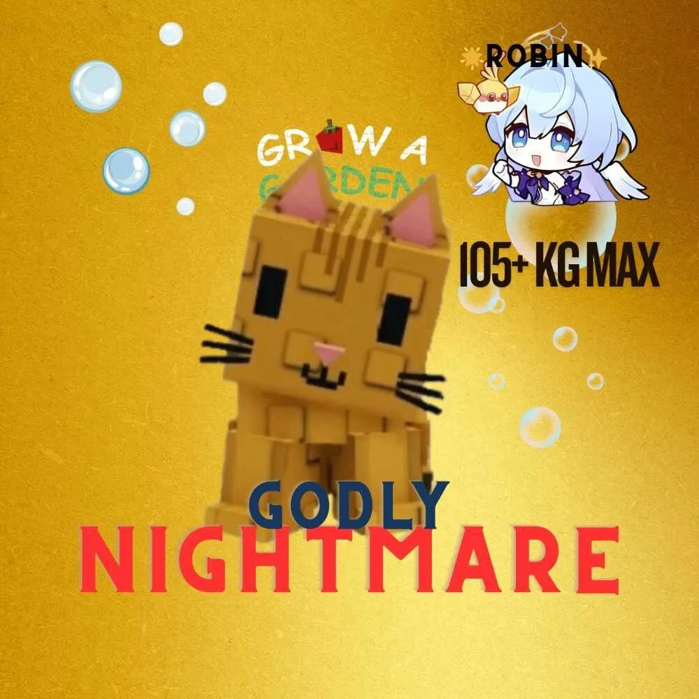 Godly Nightmare Orange Tabby - 105+ Kg Max Age - Grow a Garden - Collosal — Account account