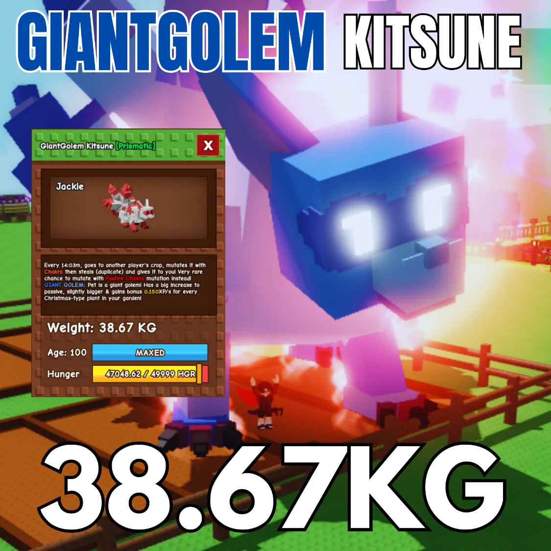 GiantGolem Semi Huge Kitsune 38.67KG INSTANT DELIVERY — Account account