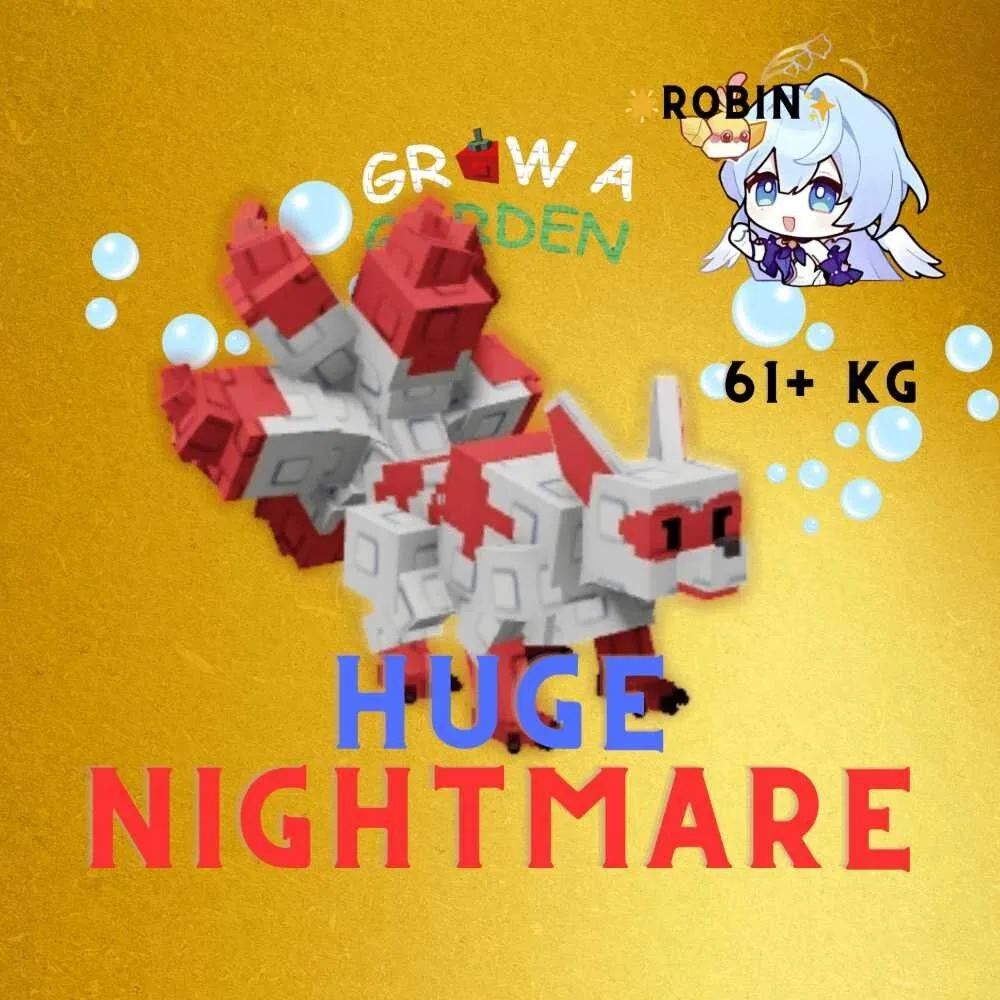 Nightmare/Jumbo Huge Kitsune - 60-61+KG - Grow a Garden — Account account