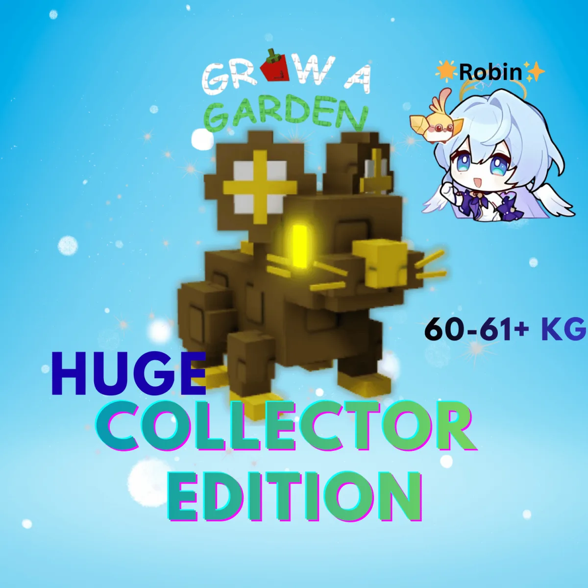 HUGE Nightmare Wind-Up Rat - 60-61+KG - Collector Edition - Grow a Garden — Account account