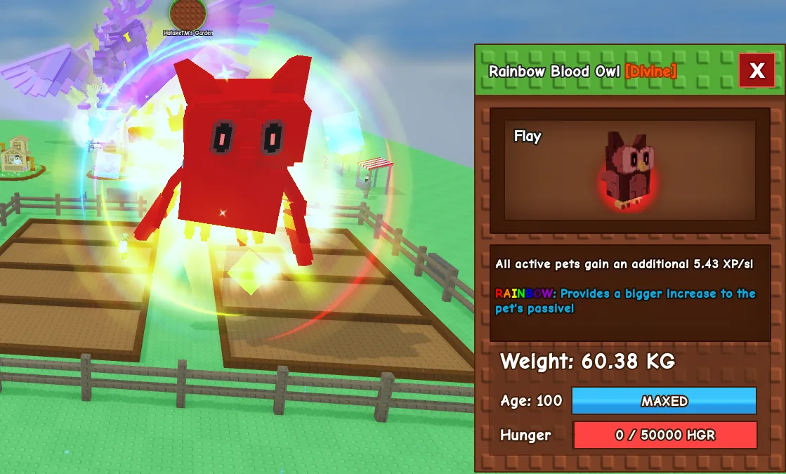 60kg+ Rainbow Blood Owl — Account account