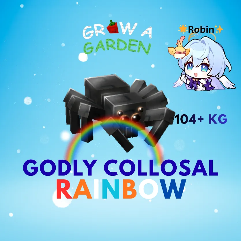 Godly Collosal Rainbow Spider - 104+KG - Grow a Garden — Account account