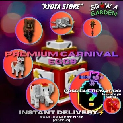PREMIUM CARNIVAL EGGS 10X PIECES