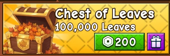 Chest of Leaves 100,000 Leaves 200R Fast Delivery