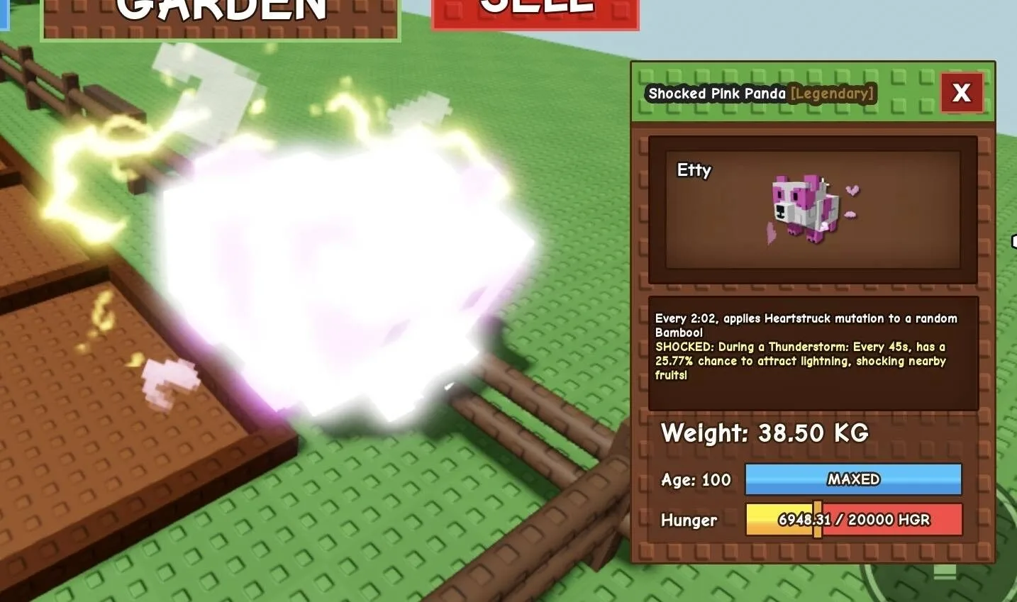 Huge SHOCKED Pink Panda - 38.50 KG (Age 100)