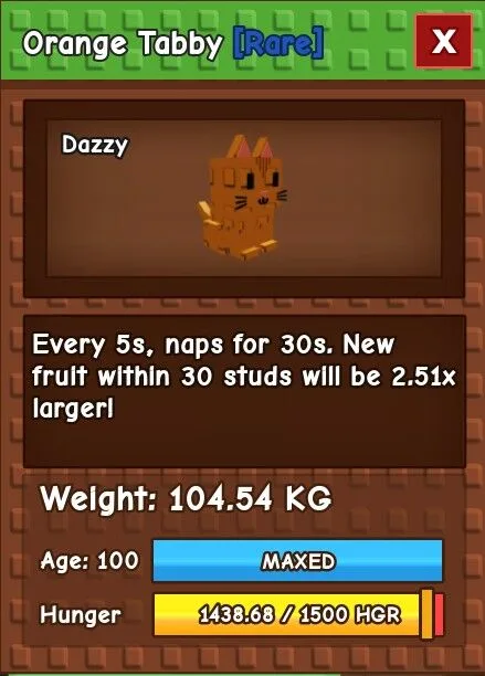 ORANGE TABBY 104.54KG INSTANT DELIVERY GAG HUGE ORANGE TABBY — Account account