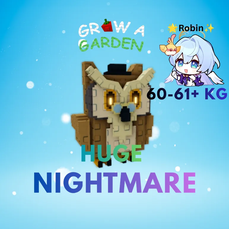 HUGE Nightmare Wise Owl - 60-61+KG - Grow a Garden
