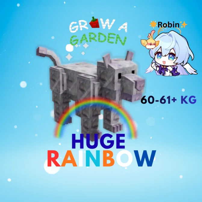HUGE Rainbow Diamond Panther - 60-61+KG - Grow a Garden — Account account