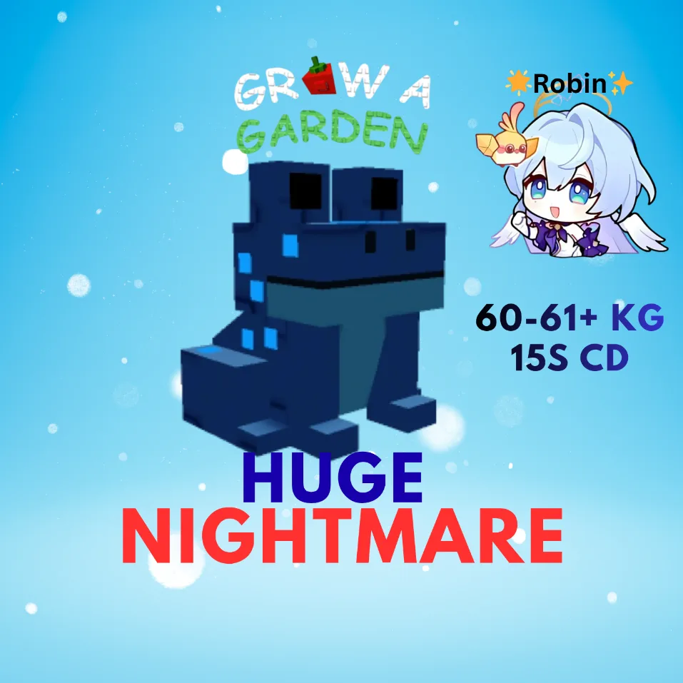 HUGE Nightmare Echo Frog - 60-61+KG - 15s CD - Grow a Garden — Account account